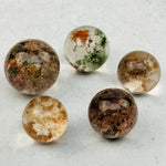 5pc Lodolite Crystal Spheres Bulk Crystals