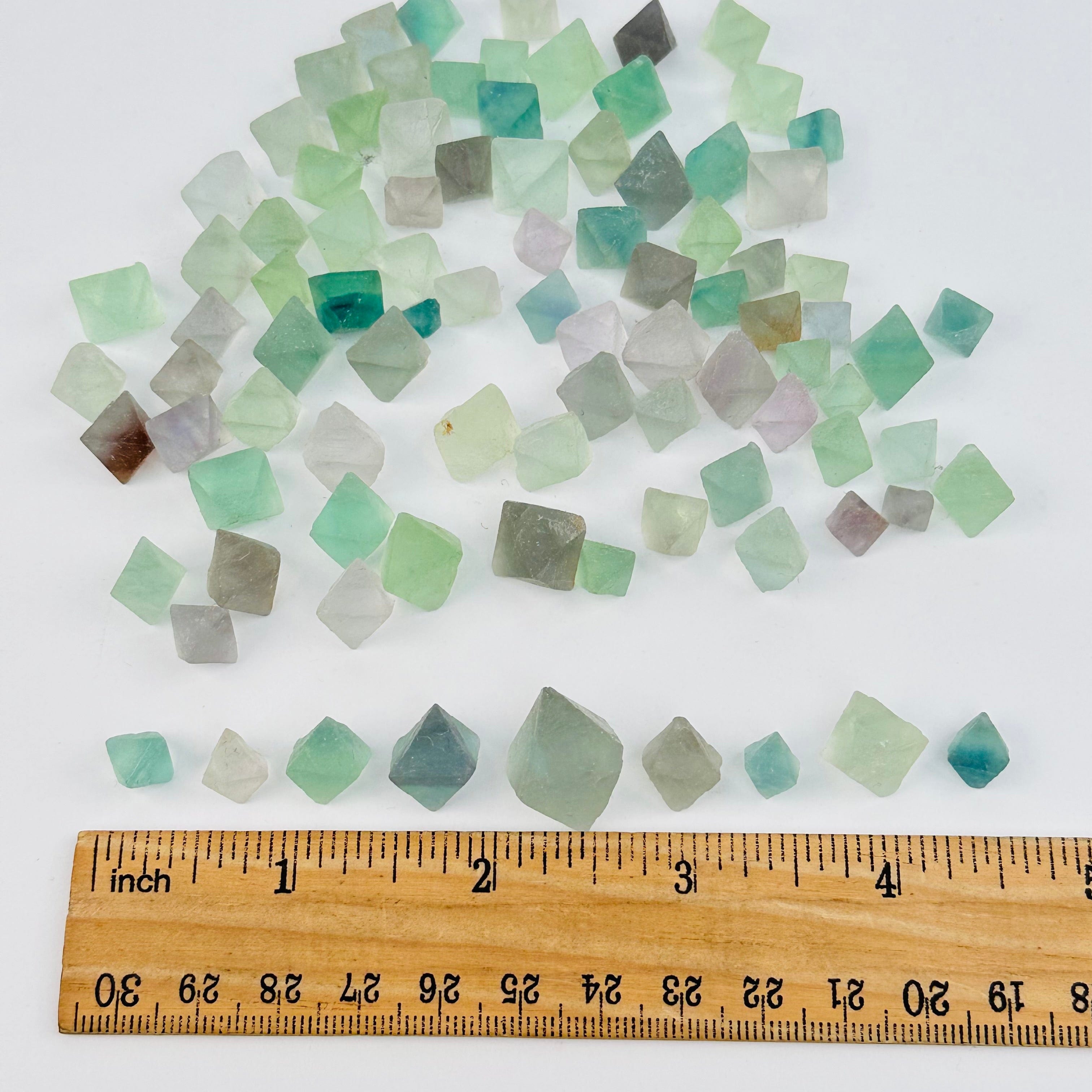 Fluorite Octahedron Crystal - 1/4pound Bag -