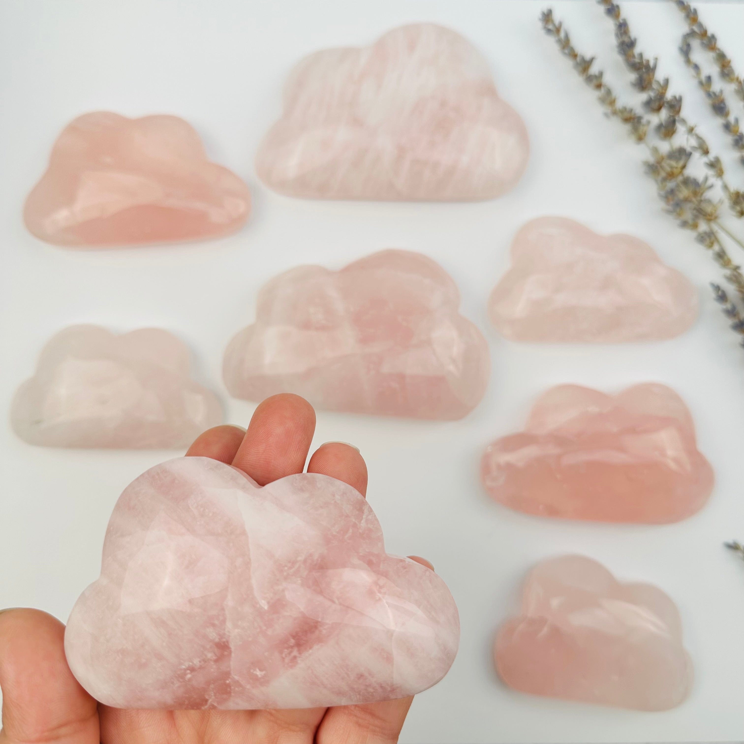 Rose Quartz Crystal Clouds - Crystal Decor - By Weight -