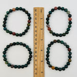 Bloodstone Round Bead Crystal Bracelets Gemstone Mala Bracelet