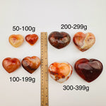 Crystal Carnelian Heart Stone for Passion and Creativity