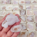 Chalcedony Rosettes - Pink Chalcedony Crystals