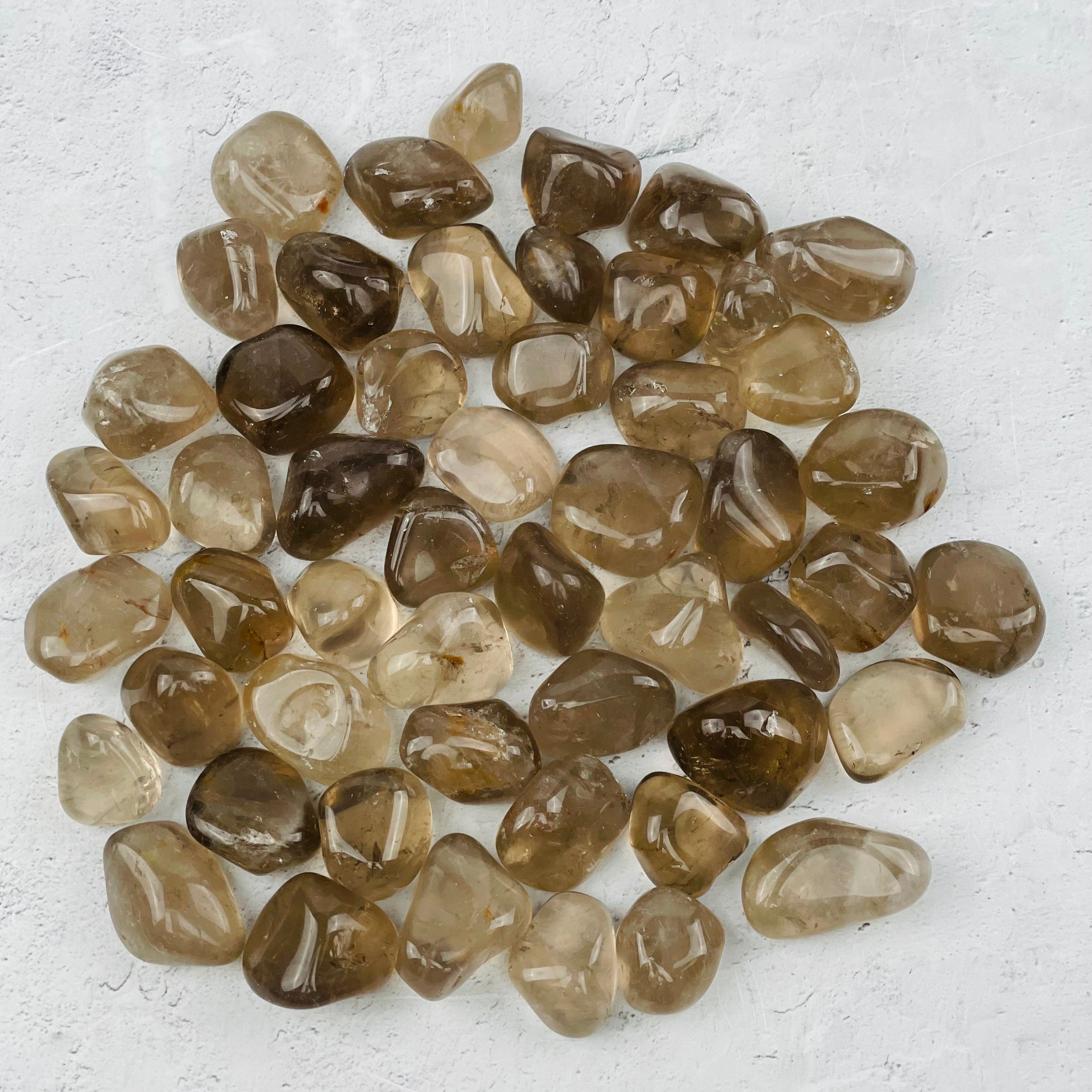 1 lb Smokey Quartz Small Tumbled Stones