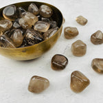 1 lb Smokey Quartz Small Tumbled Stones