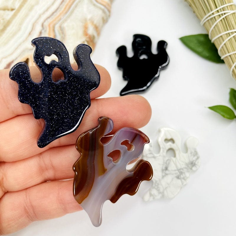 Ghost Gemstone Cabochons - Halloween Decor