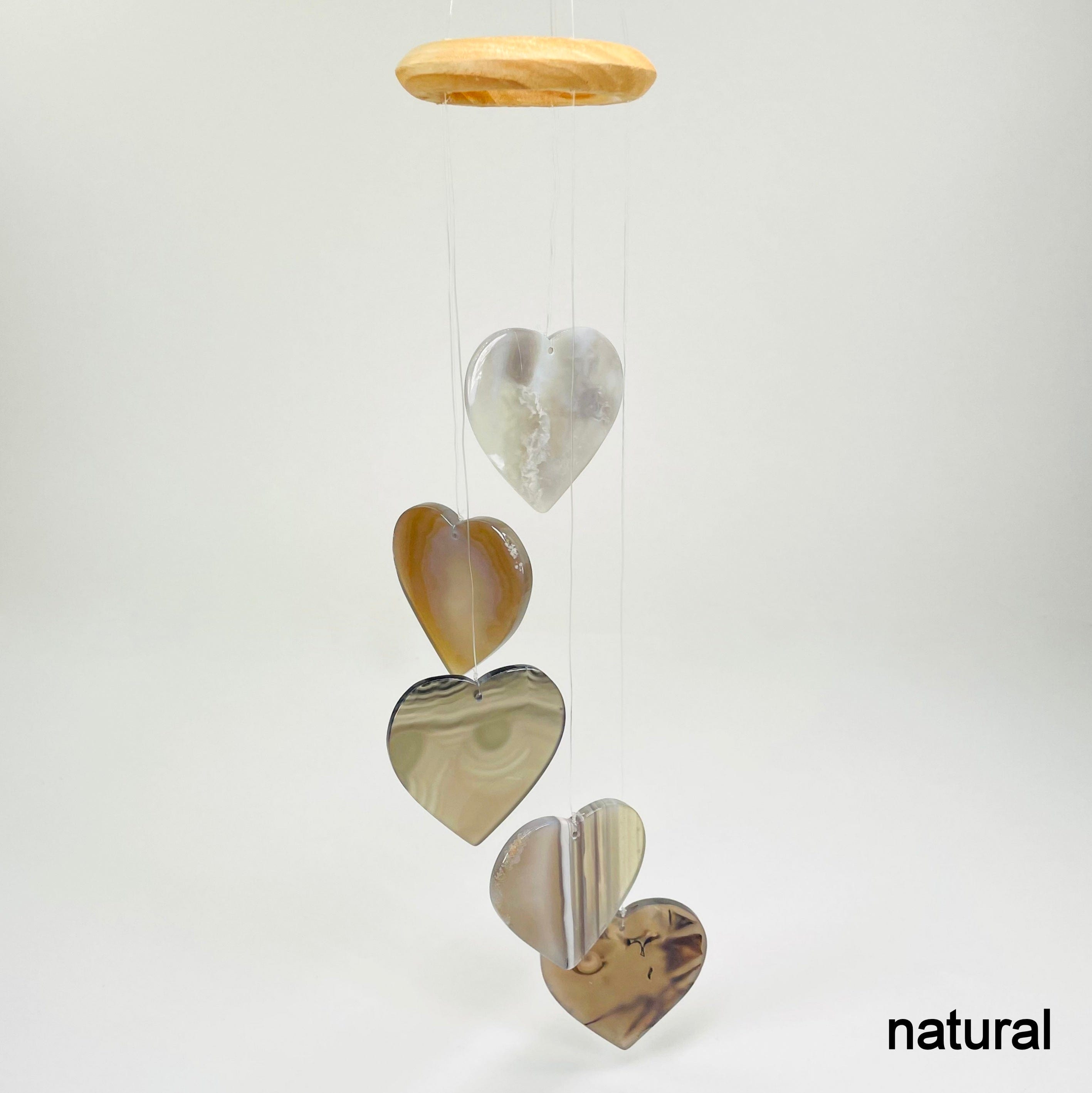 Agate Heart Wind Chimes