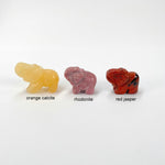 Gemstone Elephants - Not Drilled - You Choose Your Stone