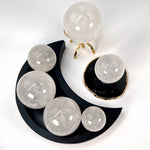 Crystal Quartz Polished Spheres - By Weight