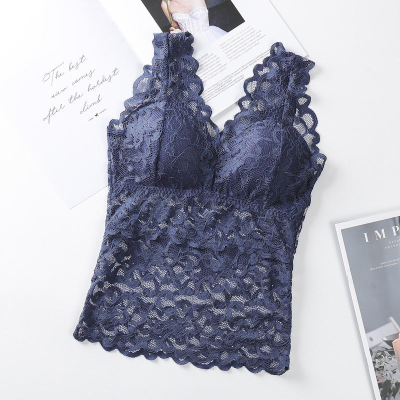 Lace Vest With Breast Pads