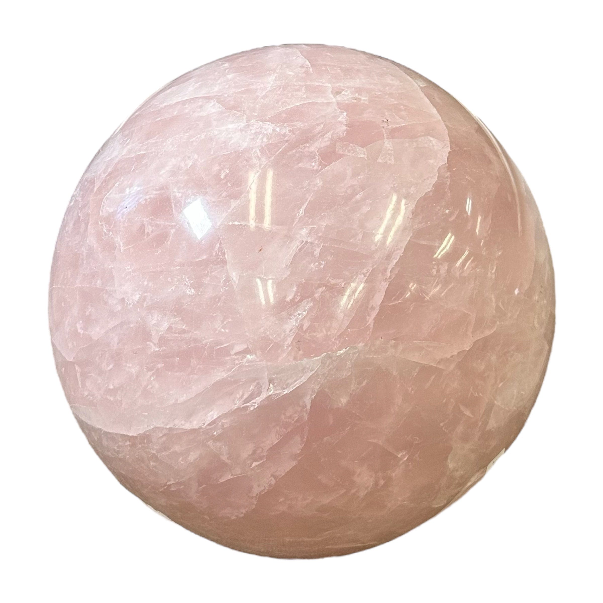 Huge Rose Quartz Sphere - Over 127pounds - Zen Space Decor -