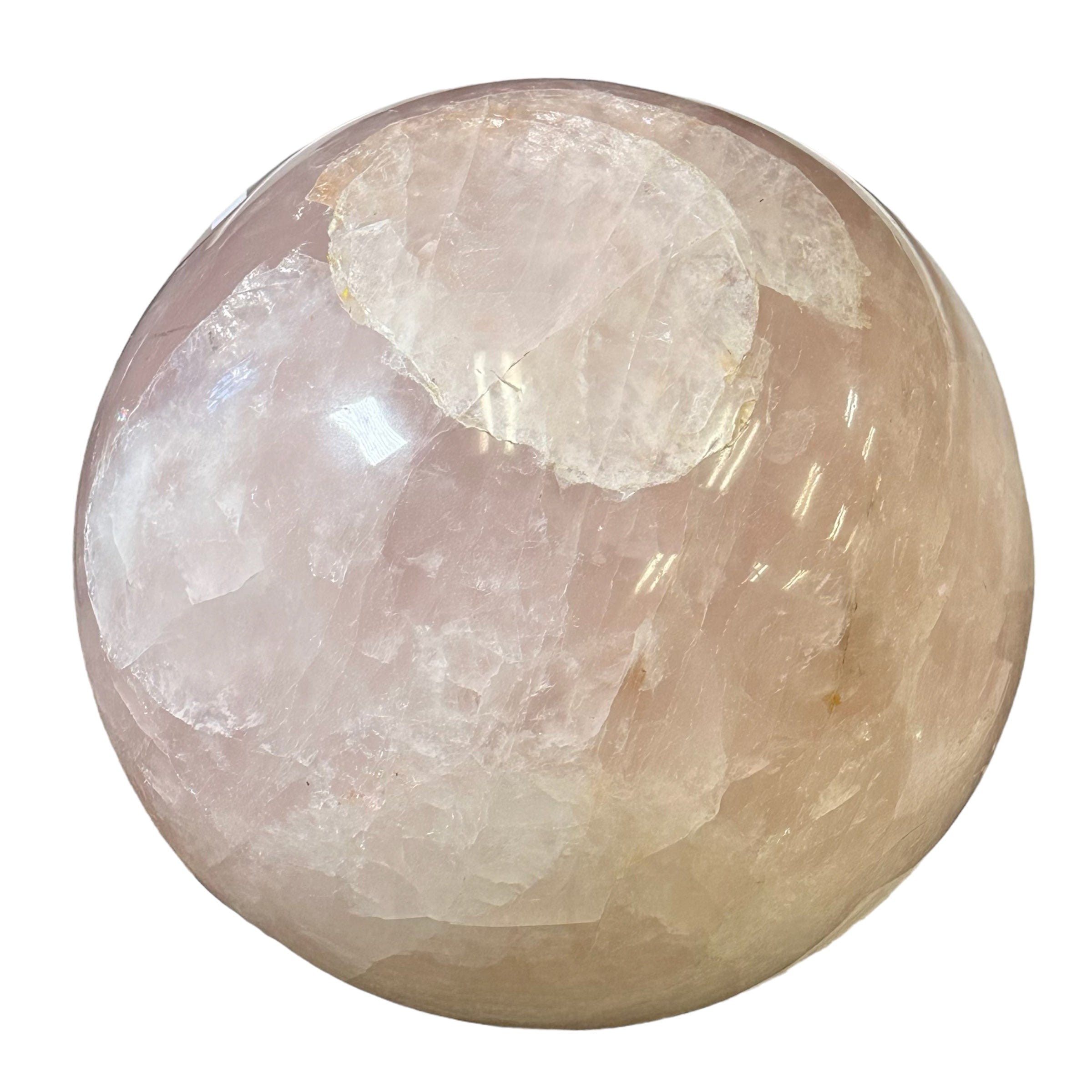 Huge Rose Quartz Sphere - Over 127pounds - Zen Space Decor -