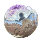 Amethyst Agate Crystal Sphere - Large Sphere - OOAK -