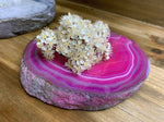 Agate Slab Candle Holder - Pink (RK2-103)