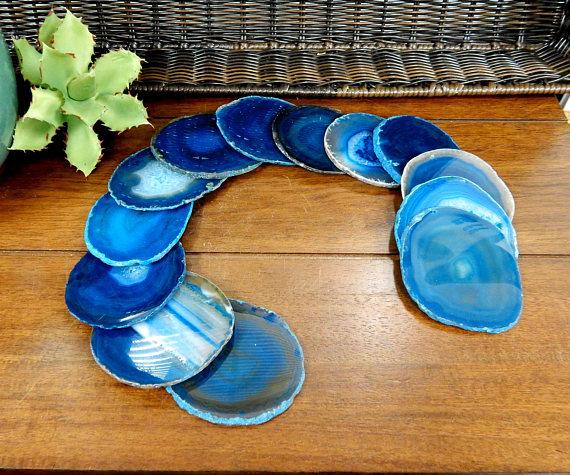 Agate Slices -Top Drilled - Size #2 LARGE AGATE - Crystal Craft Supply