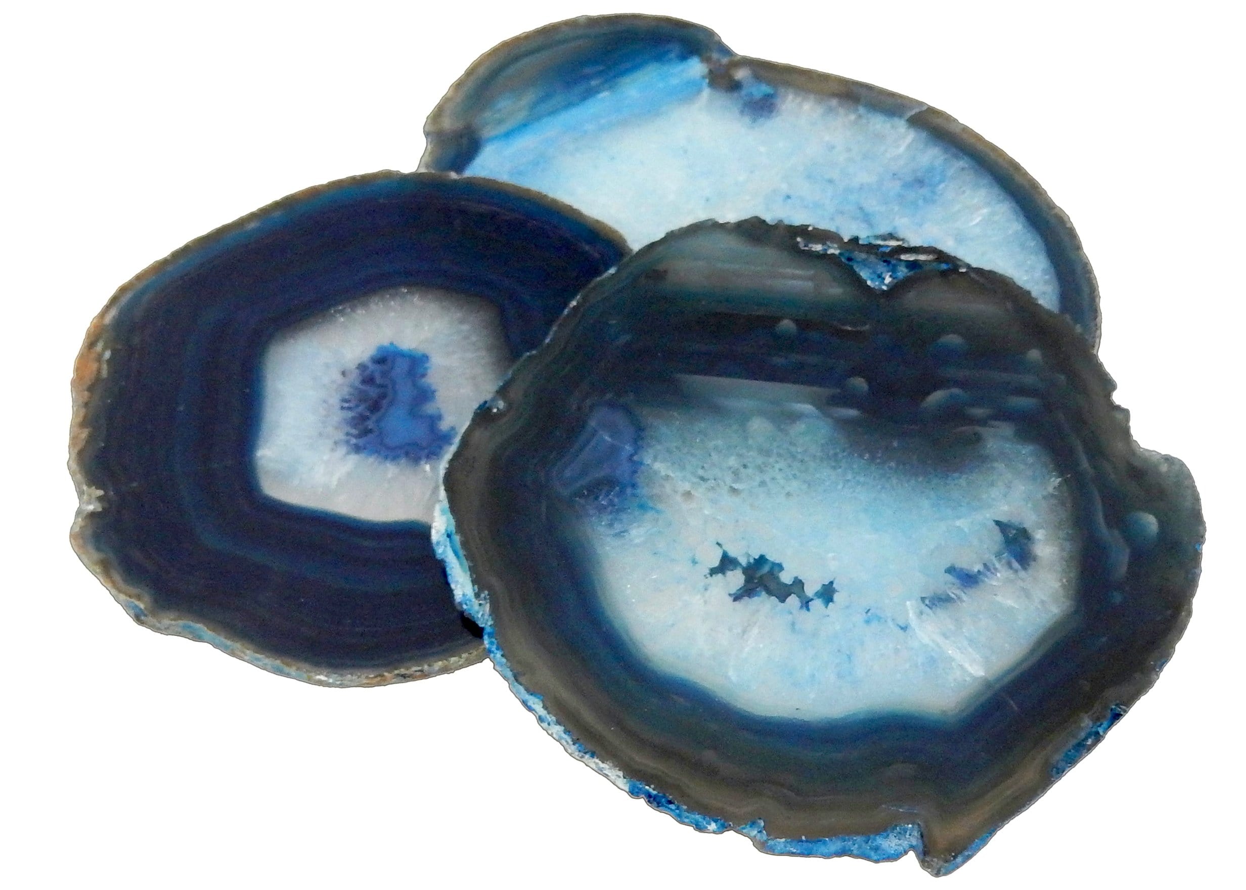 Blue Agate Slice - Agate Slices #7 - Gorgeous Display (AGBS)