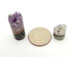 Amethyst Cylinders - Small Amethyst for Jewelry Making - Chakra - Reiki (RK35B10-03)