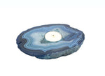 Agate Slab Candle Holder - Blue (RK2-106)