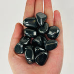 1 LB Bag Hematite Tumbled Gemstones- Small Polished Stones