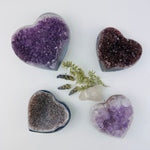 Amethyst Crystal Gemstone Hearts - YOU CHOOSE