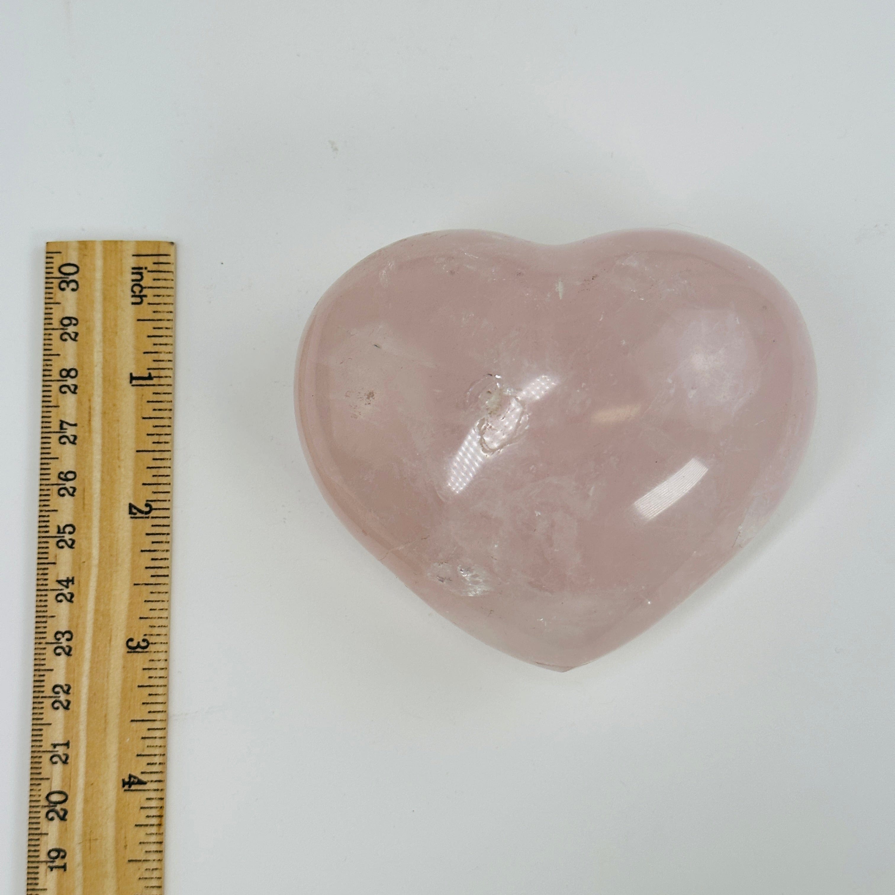 Rose Quartz Puffy Heart OOAK