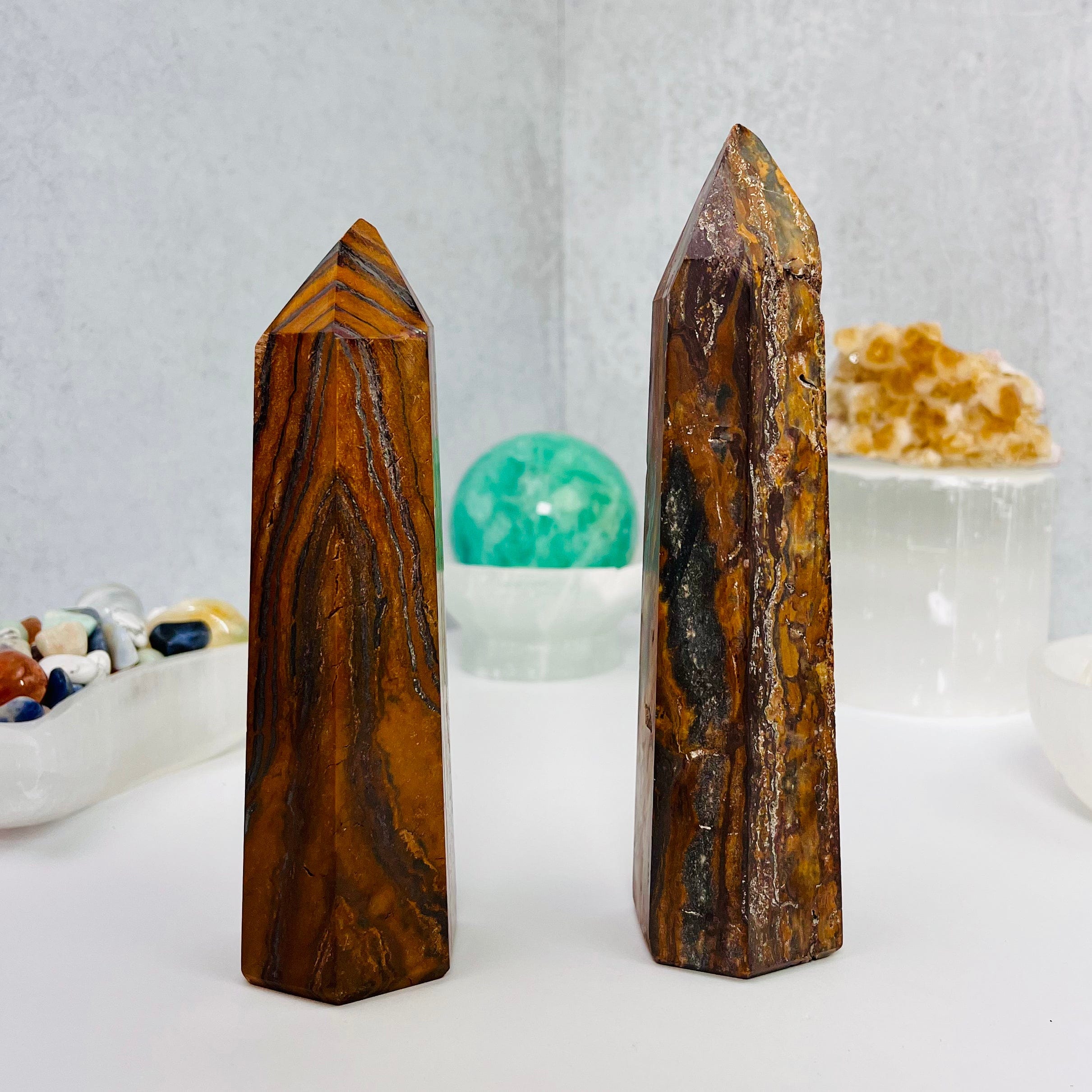 Tigers Eye Tower - Lightly Polished - You Choose