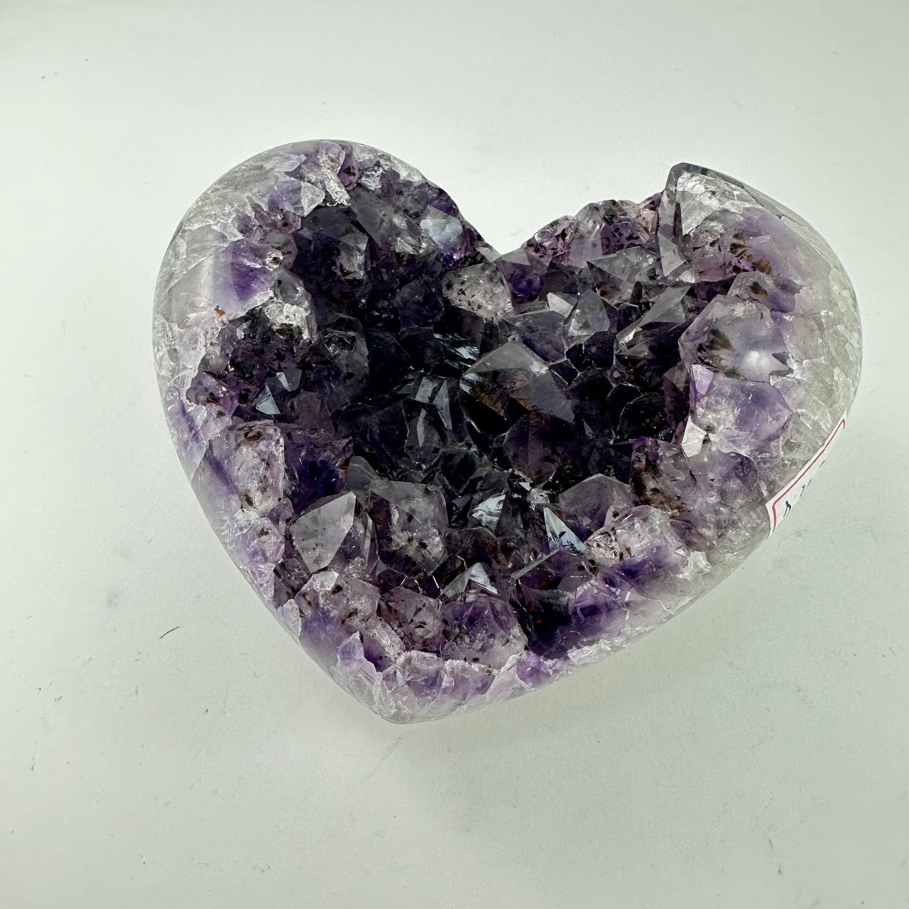 Amethyst Crystal Cluster Heart