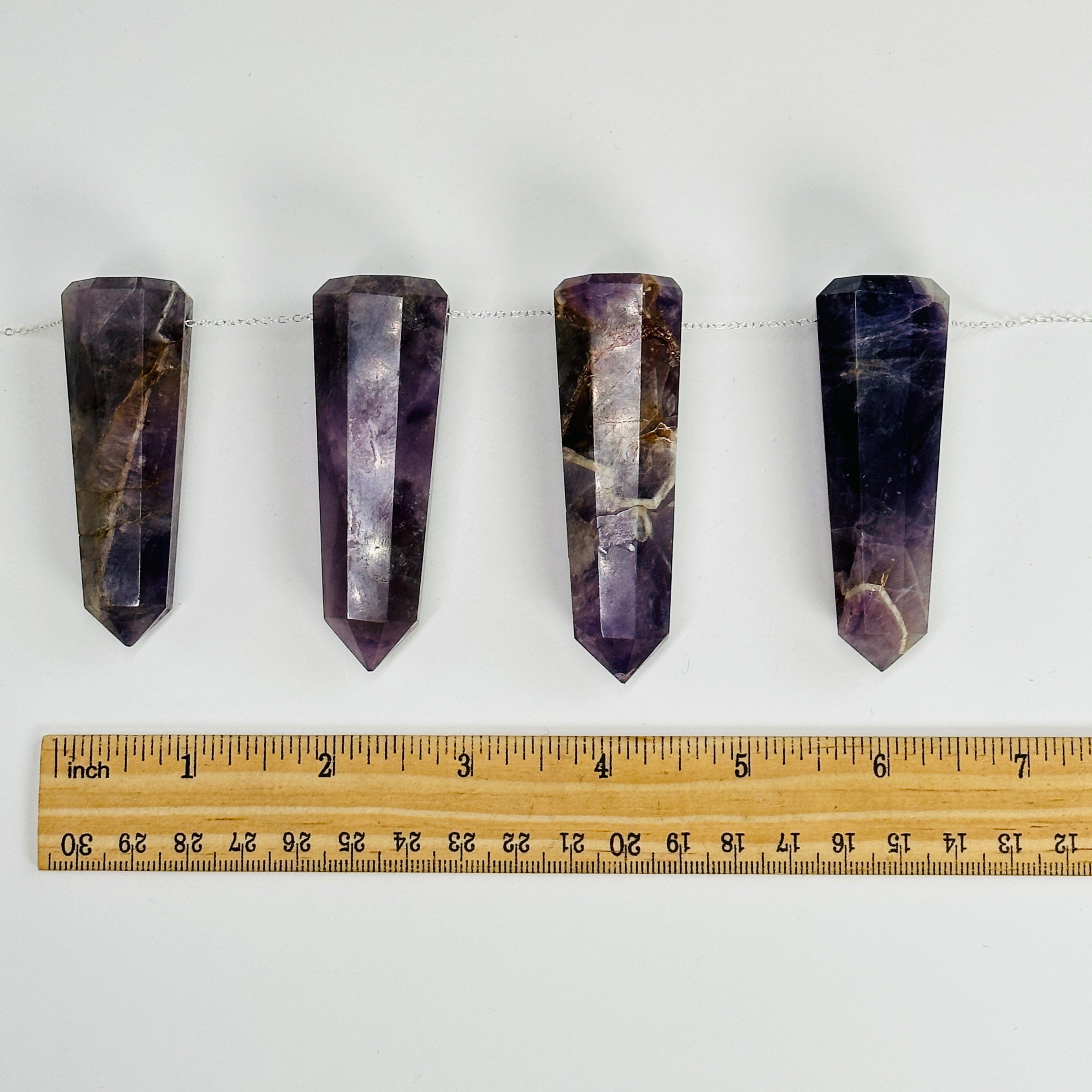 Large Amethyst Tower Obelisk Point Drilled