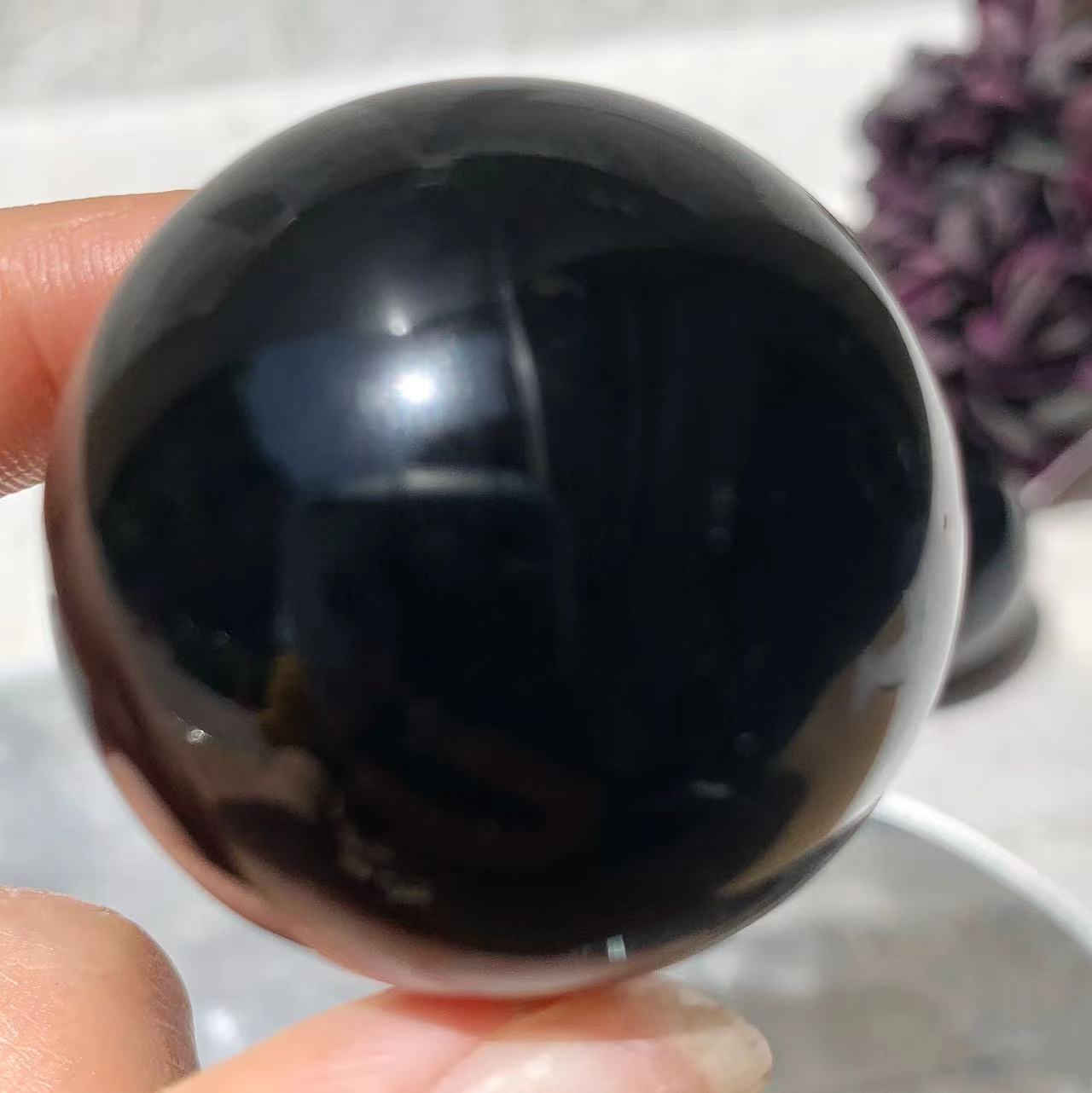 Black Obsidian Sphere