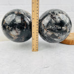 Black Tourmilated Quartz Polished Sphere - You Choose -