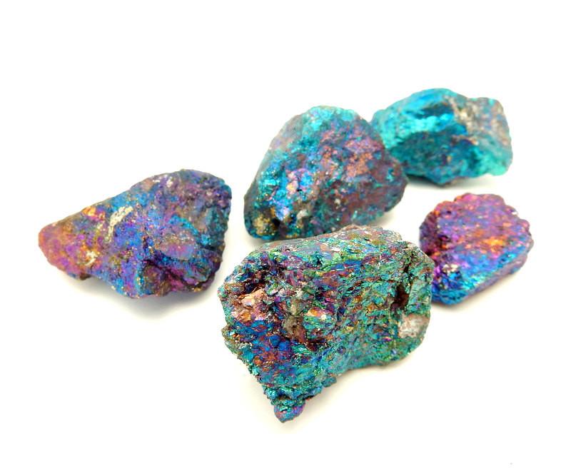 Peacock Ore- Chalcopyrite - Stone Chakra Reiki Jewelry Supply (BLKBIN-02A)