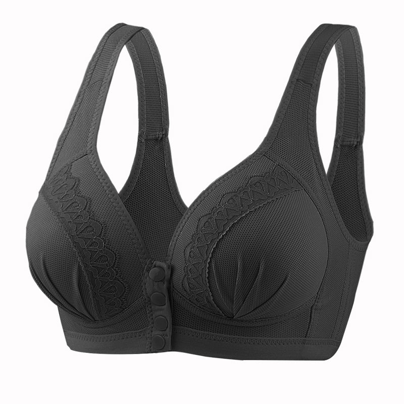 Front Button Breathable Skin-Friendly Bra